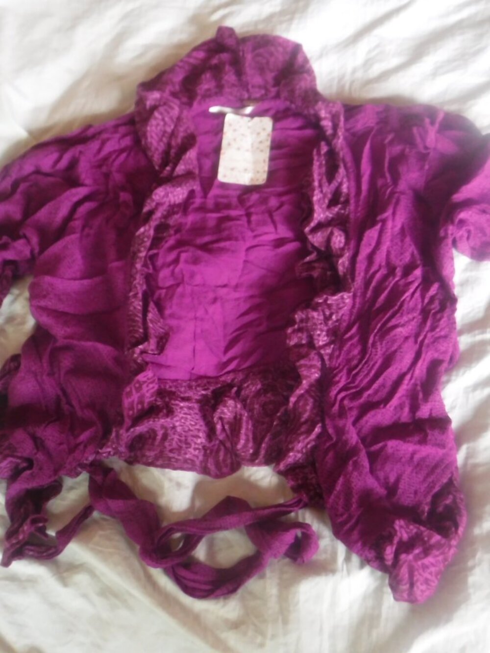 Free people Womens Purple Blouse Size XS New With Tags SZ Xs Tp